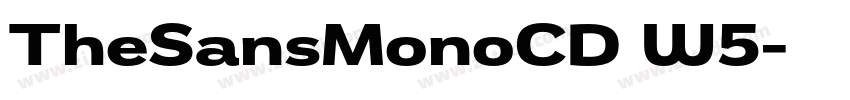 TheSansMonoCD W5字体转换 TheSansMonoCD W5字体转换
